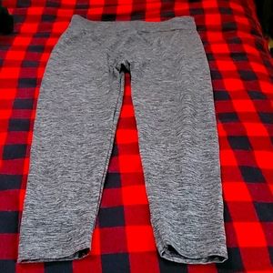 Black/Grey fleece lined activewear pant